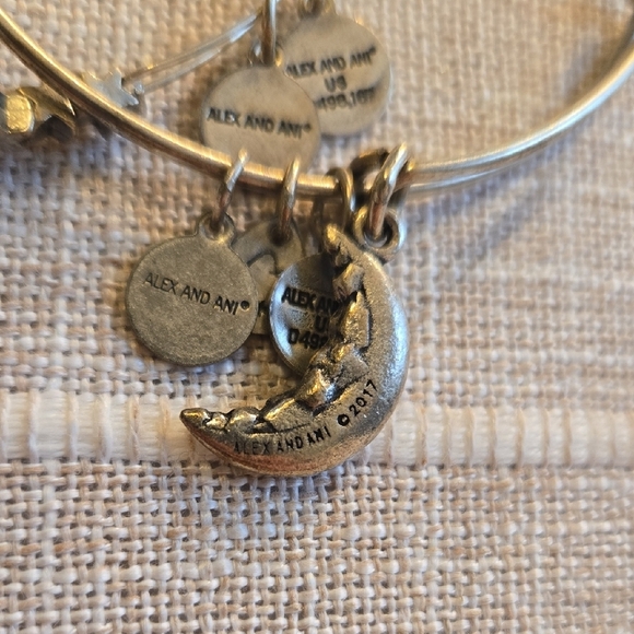 Alex and Ani Silver Bangle Set - Picture 2 of 3